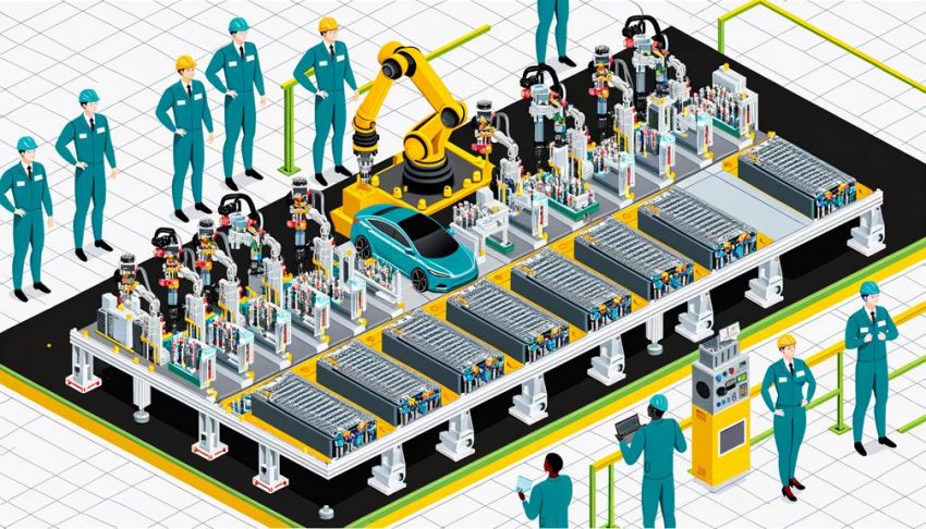 electric car battery production