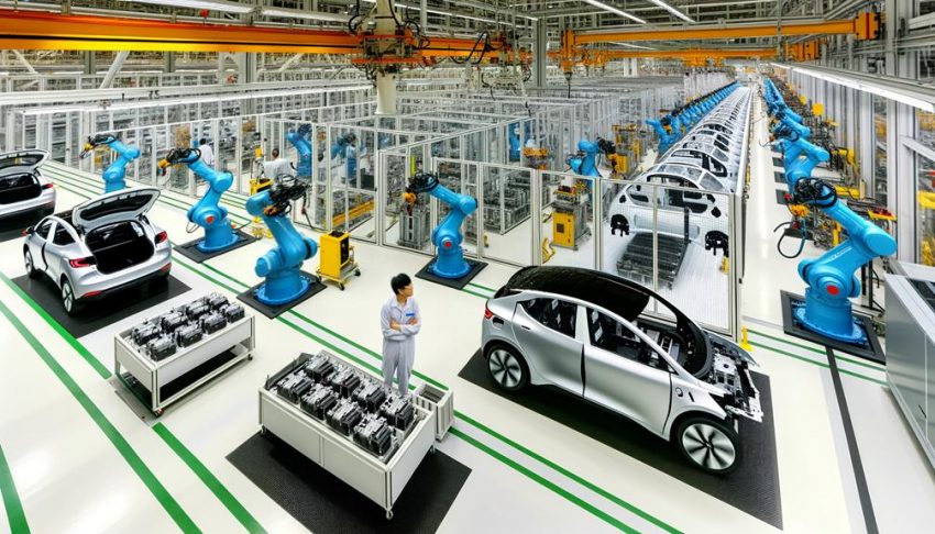 manufacturing process of electric cars